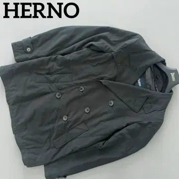 HERNO 헤르노 충전솜 트렌치코트 남성용 롱 코트 옷걸이 포함