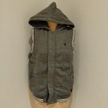 폴로 랄프 로렌 후드 부착 베스트 그레이