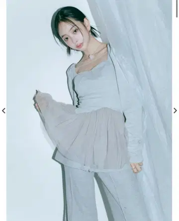 Crayme 페플럼 튤 뷔스티에 탑