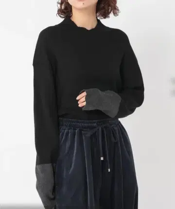 studioCLIP 12 게이지 실크 MIX 하이넥 풀오버