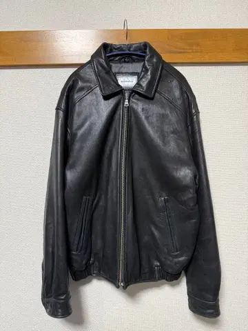 HATHAWAY 블랙 가죽 자켓