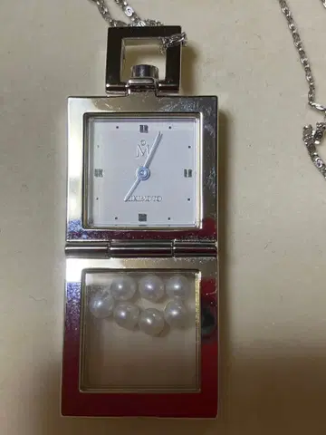 MIKIMOTO 펜던트형 시계 진주 포함