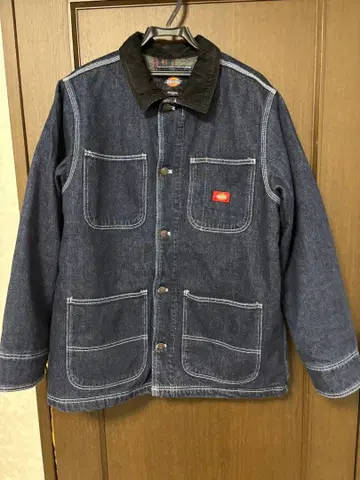 Dickies 데님 커버올 인디고 M