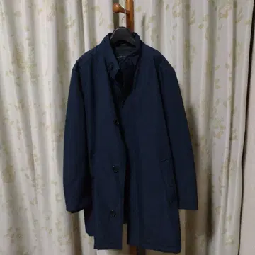 네이비 스텐카라 코트