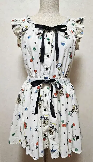 Onespo 타투 패턴 원피스