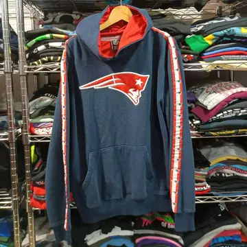 USA 구제 의류 NFL 뉴잉글랜드 페이트리어츠 자수 후드티