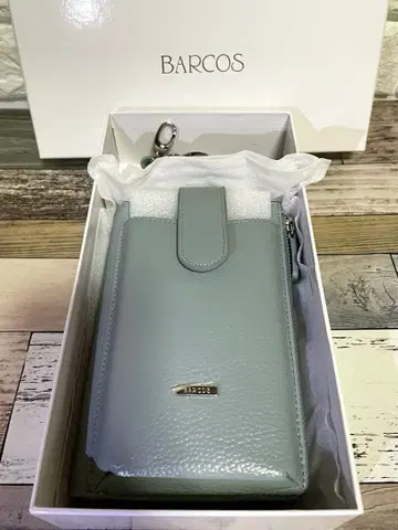 BARCOS 가죽 스마트폰 숄더백 미사용 새상품