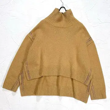 폴스미스 하이넥 니트 스티치 울 100% 워셔블 와이드