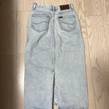 [ 새상품급 ] Lee 라이트 블루 데님 스커트 슬릿 포함