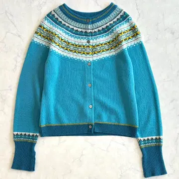 ERIBE 노르딕 무늬 가디건 멀티 컬러 M tb7