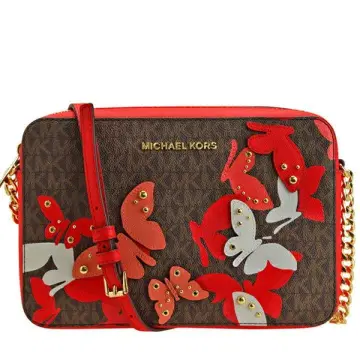 마이클코어스 버터플라이 패턴 숄더백