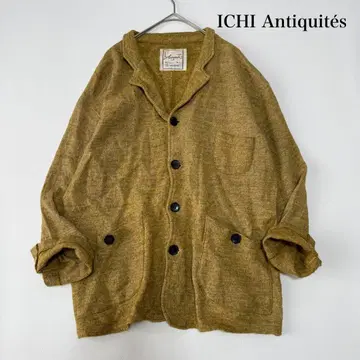 이치 앤티크 울 혼방 자켓 일본제 오버 사이즈 머스타드