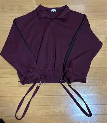 LILL 트랙 자켓 와인 레드 M 사이즈