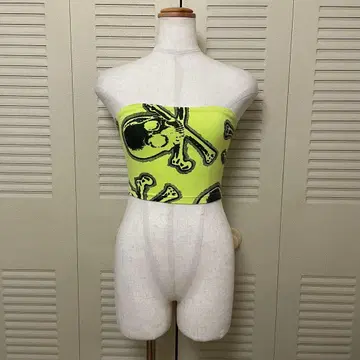 해외 상의 빈티지 해골  Y2K 90s 튜브탑