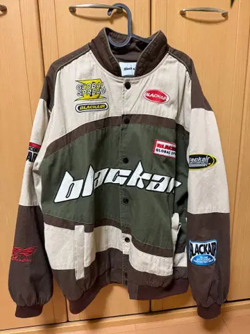 blackair 바시티 자켓 로고 자수 포함