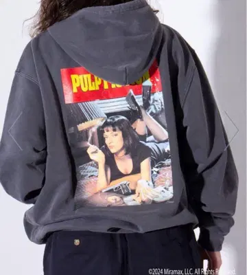 GOOD ROCK SPEED PULP FICTION 피그먼트 후드티 M