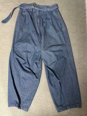 데님 와이드 팬츠