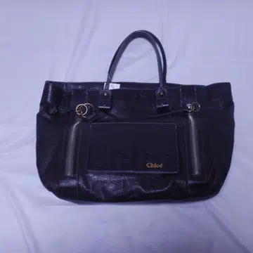 끌로에 다크 브라운 가죽 토트백 개런티 카드 포함