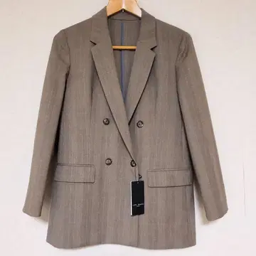 택 포함 새상품 LES MUES 더블 자켓 워셔블