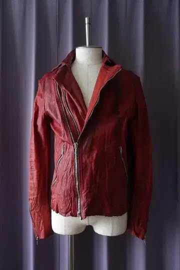 INCARNATION 가죽 라이더 자켓