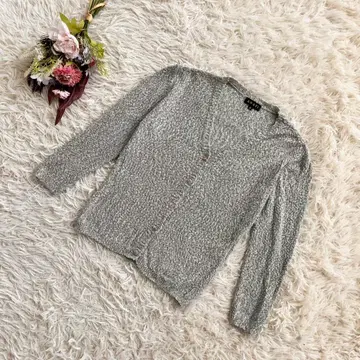 [ ANAYI ] 아나이 V넥 가디건 부클 원단 고급 일본제 긴팔