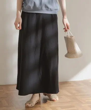 FORK&SPOON 티셔츠 맥시 스커트 블랙 doors