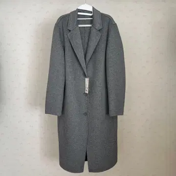 UNIQLO 유니클로 더블 페이스 체스터 롱 코트 그레이 XL 사이즈