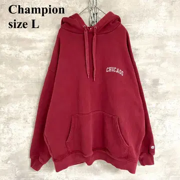 새상품급 Champion 시카고 원포인트 자수 헤비 웨이트 후드티 L
