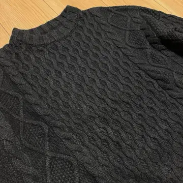 MICA&DEAL 캐시미어 혼방 케이블 니트