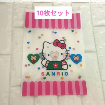 당시물 10장 초레어 헤이세이 레트로 키티 산리오 샵 봉투 SANRIO
