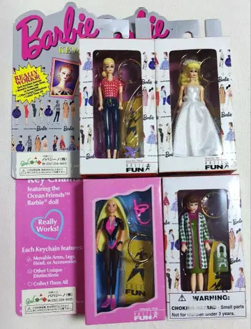 바비 키링 컬렉션 4종 세트 (중고)