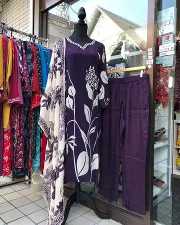 쿠르타, 팬츠와 숄 (3)