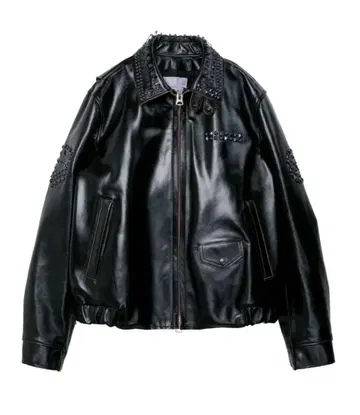 sacai 스터드 레더 재킷 사이즈 1