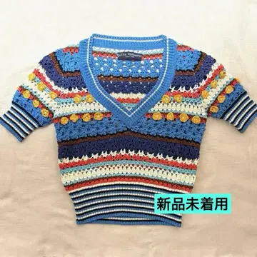 케이타 마루야마 KEITA MARUYAMA 코튼 니트 반팔 미착용 새상품