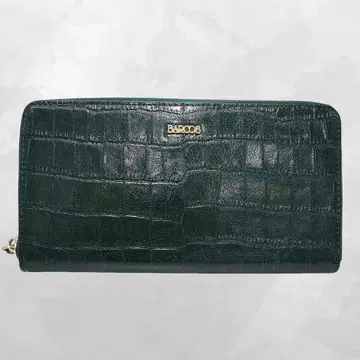 발코스 크로커다일 엠보 장지갑 라운드 지퍼 롱 지갑