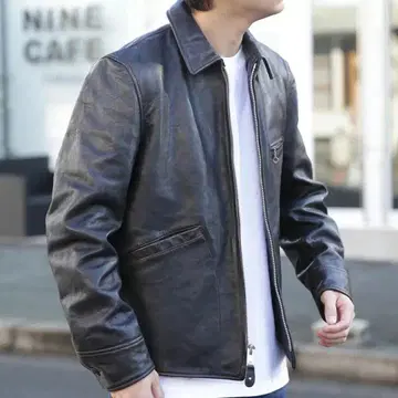 샷 스포츠 가죽 자켓 싱글 라이더 램 가죽