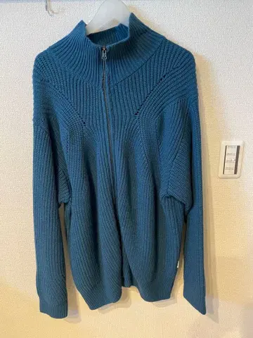 wettempt 드라이버즈 니트 파랑 L 사이즈 남성용 니트 스웨터