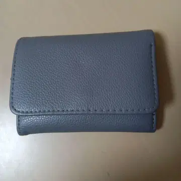 SHIPS 그레이 가죽 3단 폴더형 지갑