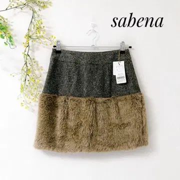 미사용 택 포함 sabena 미니 스커트 퍼 정가 14,700엔 y2k