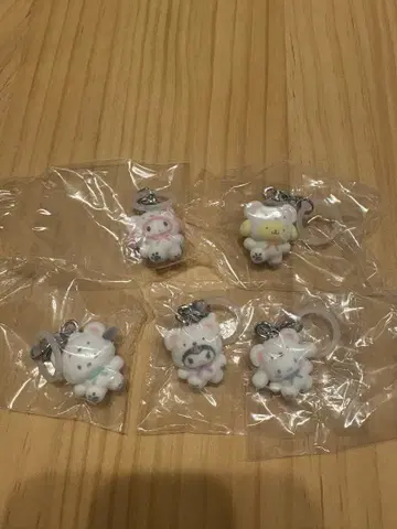 산리오 포근포근 스노우 표시 액세서리 5종