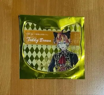 악마 집사와 검은 고양이 아쿠네코 난자타운 고양이형 아크릴 코스터 테디