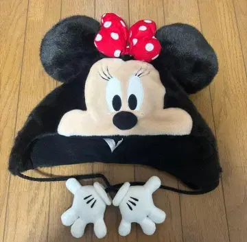 미니 마우스 귀도리 모자 리본 포함