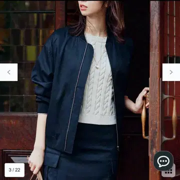 [새상품급] 23구 텐셀 나일론 스트레치 MA-1 블랙 23SS M