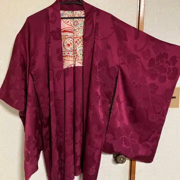 레트로 롱 실크 겉옷