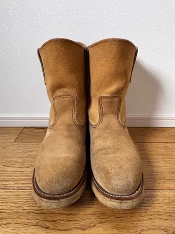 레드윙 8168 자수 깃털 택 페코스 스웨이드 8E 페코스 부츠