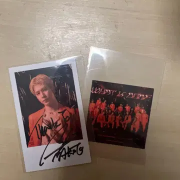 하세가와 신 친필 사인 폴라로이드