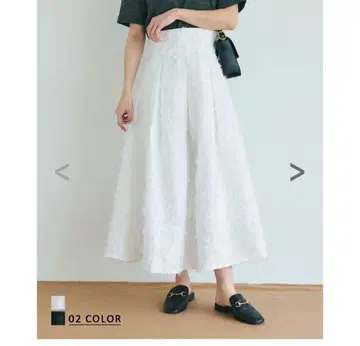 베이스먼트 온라인 프린지 플레어 스커트