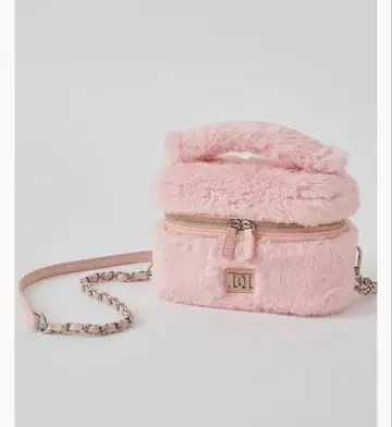 darich 인조 모피 숄더 미니백 PNK