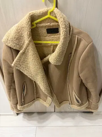 SpRay 베이지 여성용 보아 자켓