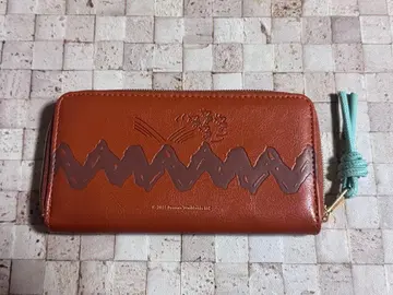 스누피 SNOOPY 고기능! 작은 장지갑 BOOK BROWN 75th